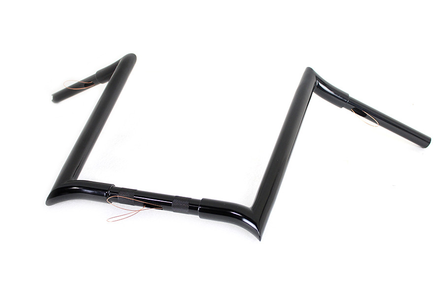 MCM #20284B - 16 inch Black Z-Bar Handlebar with Indents