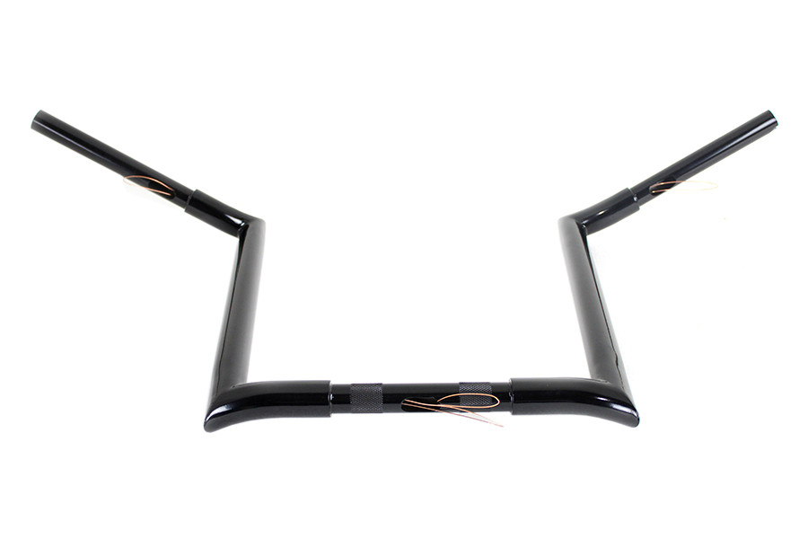 MCM #20284B - 16 inch Black Z-Bar Handlebar with Indents
