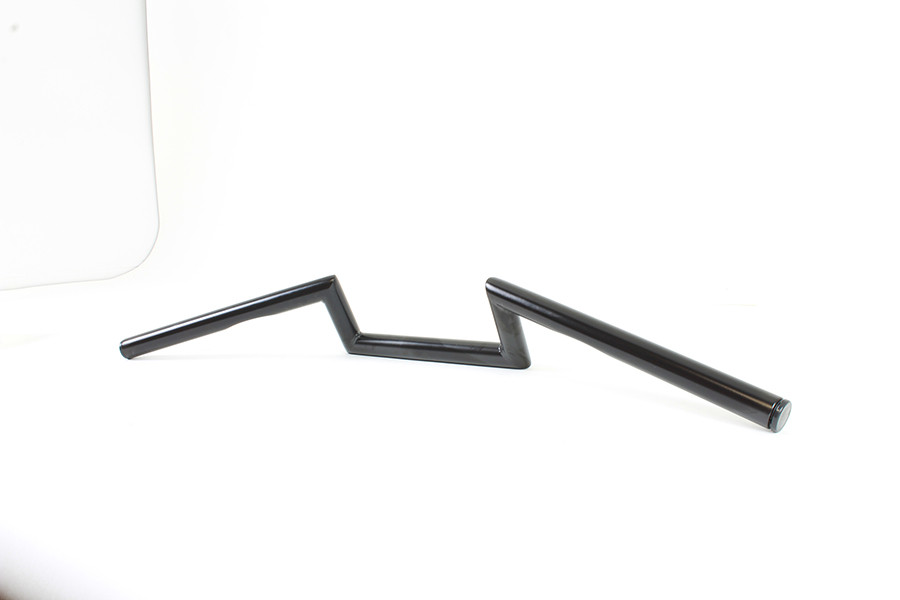 MCM #07628B - 4 inch Z Handlebar with Indents Black
