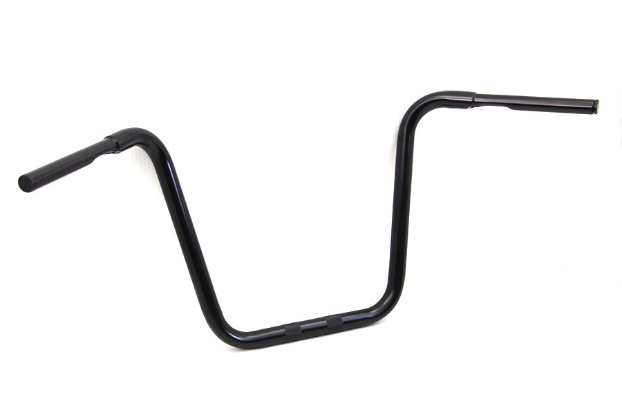 MCM #20260B - 15-1/2 inch Rhino Ape Hanger Handlebar with Indents Black