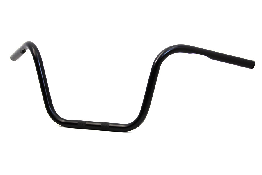 MCM #63028B - 10 inch Black Ape Hanger Handlebar with Indents