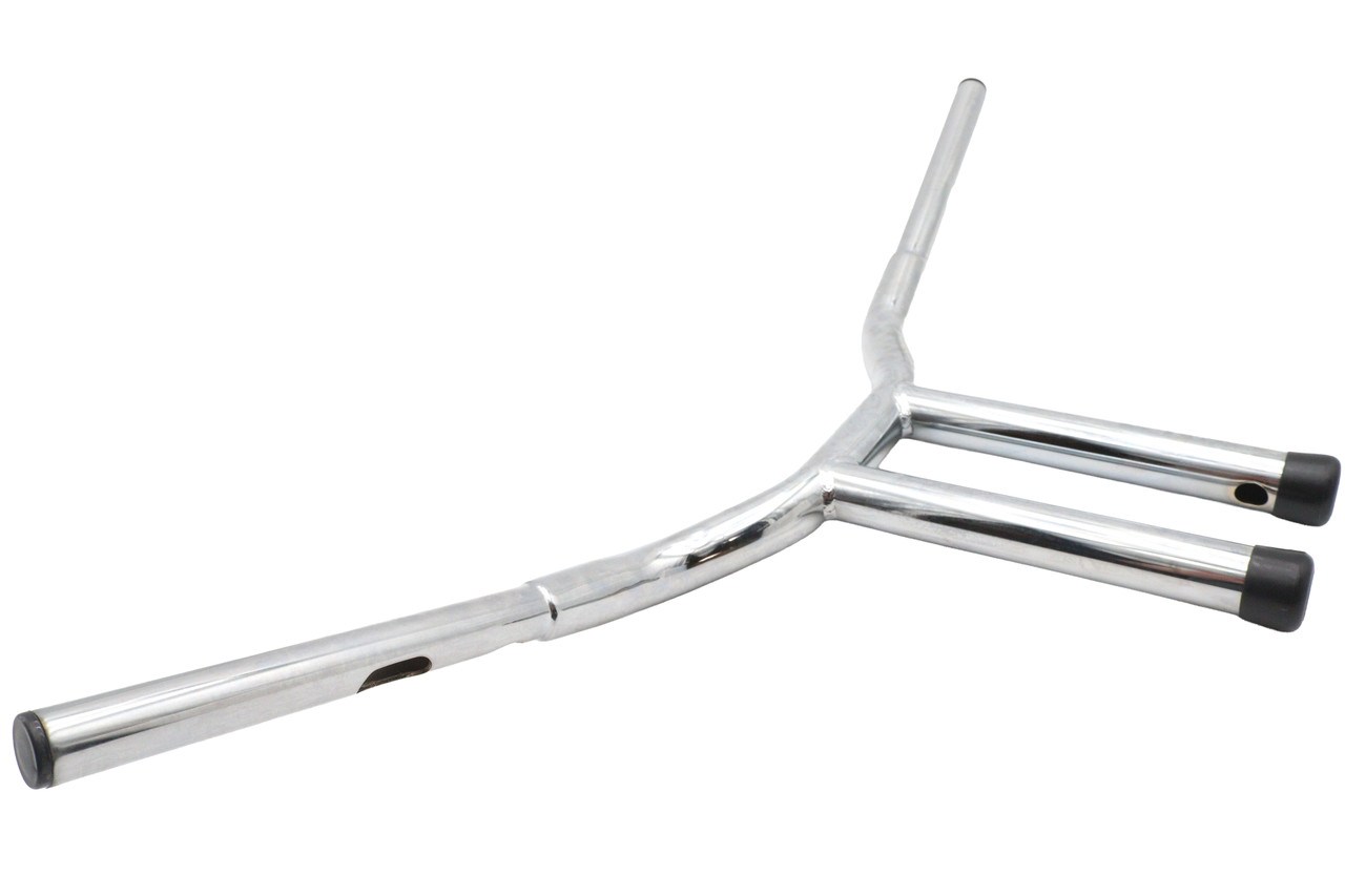 V-Twin #20327 - 14 inch Combat Style Riser Handlebar Chrome