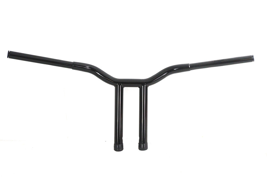 V-Twin #20327B - 14 inch Combat Style Riser Handlebar Black