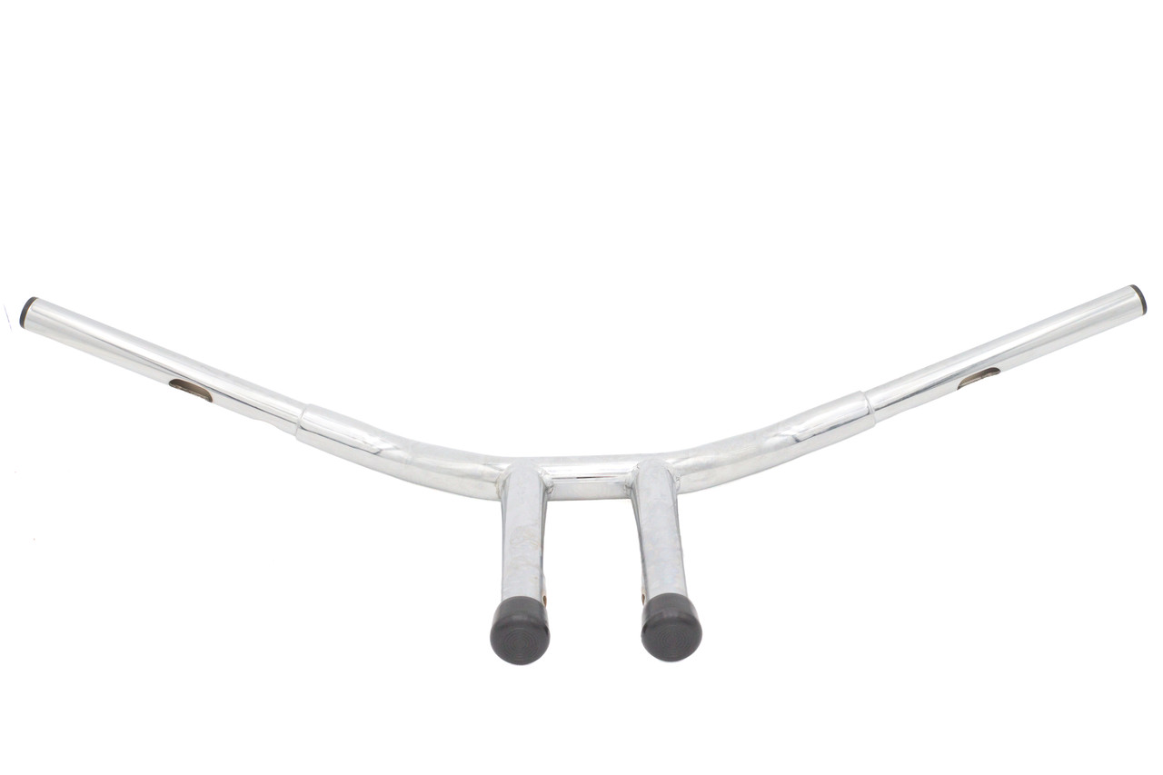 V-Twin #20327A - 12 inch Combat Style Riser Handlebar Chrome