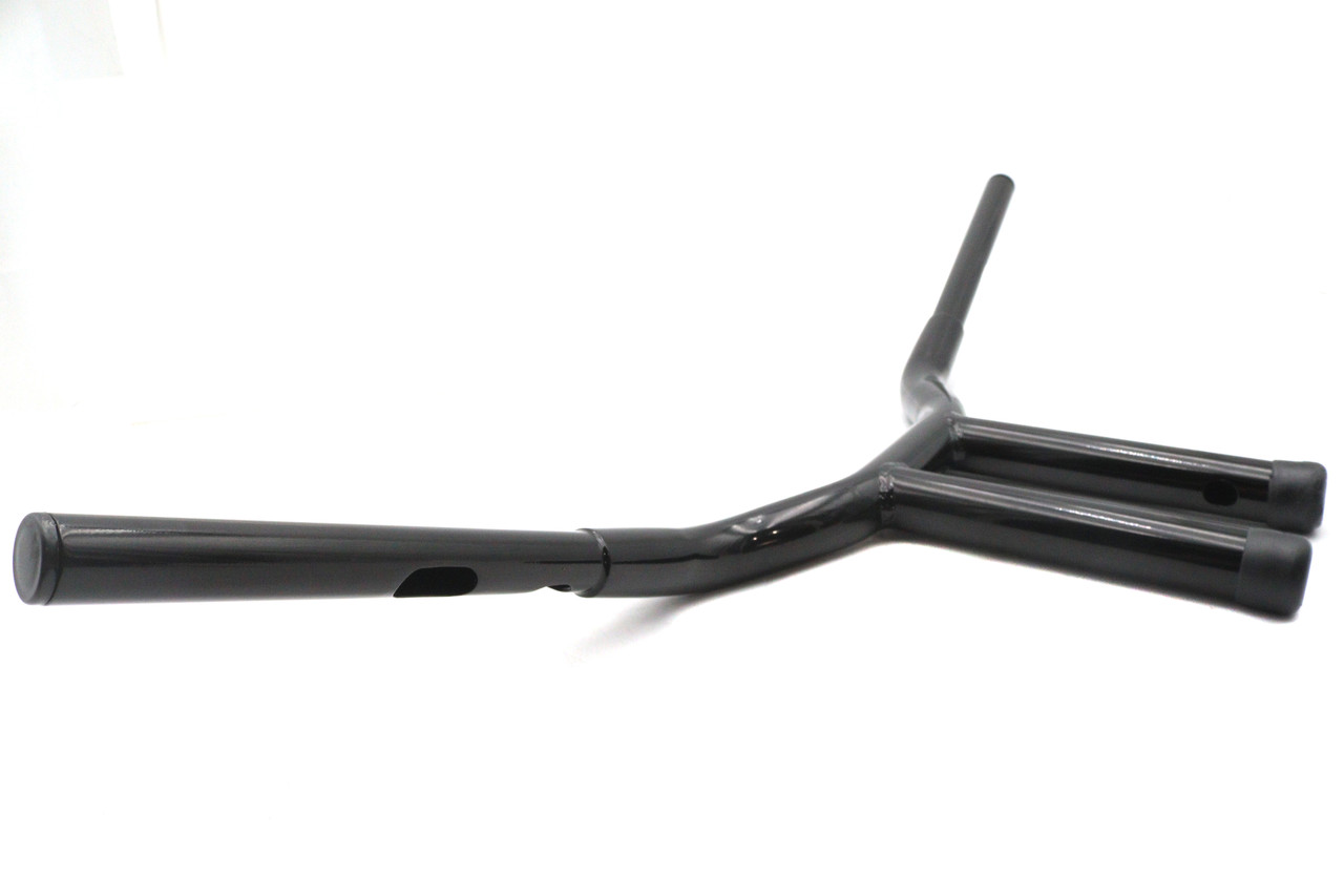 V-Twin #20327AB - 12 inch Combat Style Riser Handlebar Black