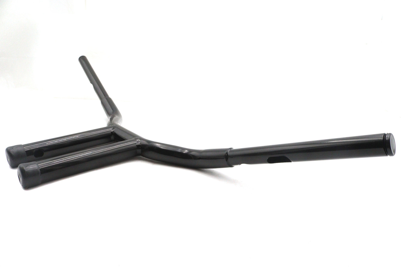 V-Twin #20327AB - 12 inch Combat Style Riser Handlebar Black