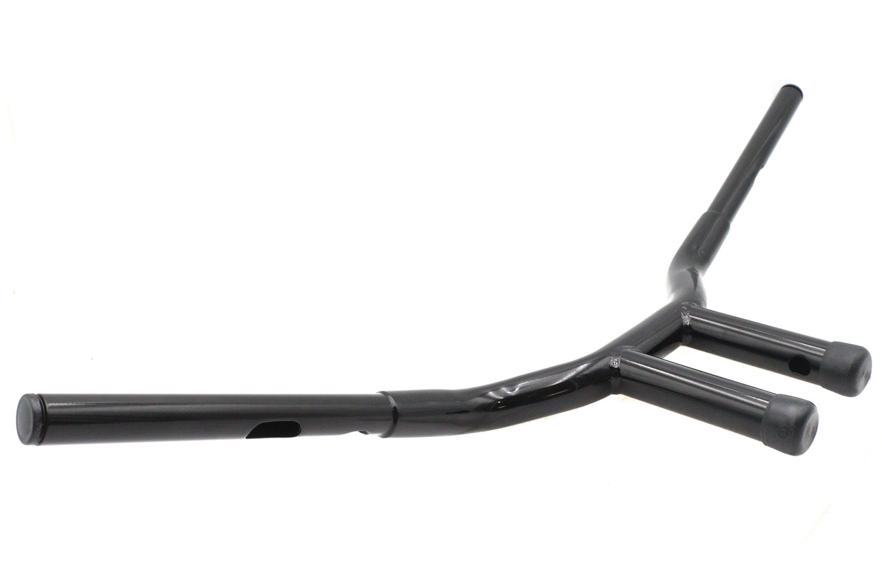 V-Twin #20327DB - 10 inch Combat Style Riser Handlebar Black