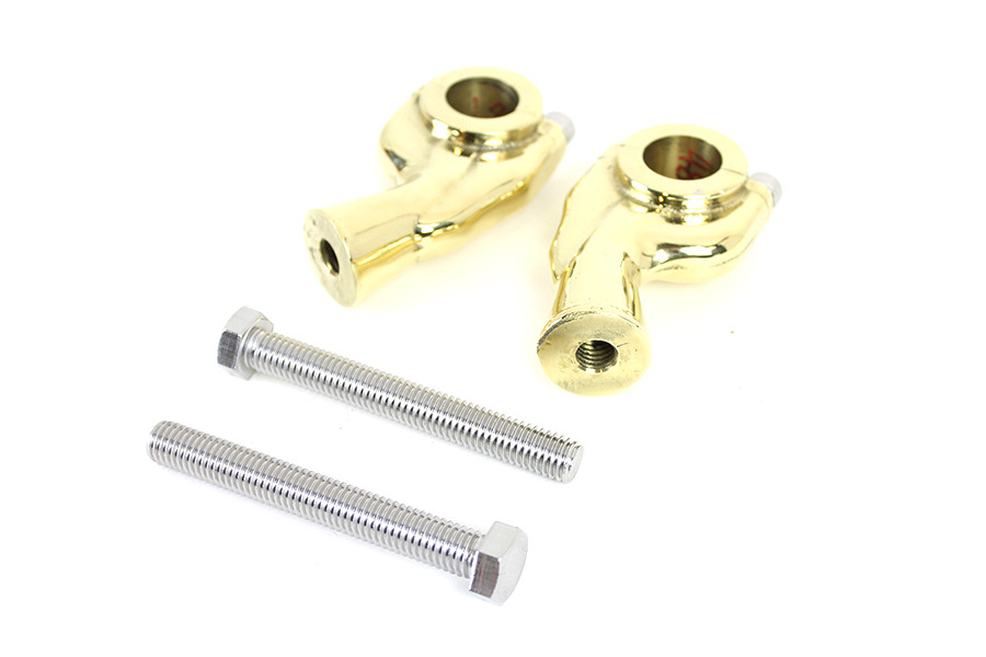 MCM #H57-6088BR - 1 inch Smooth Pullback Riser Set Brass Sand