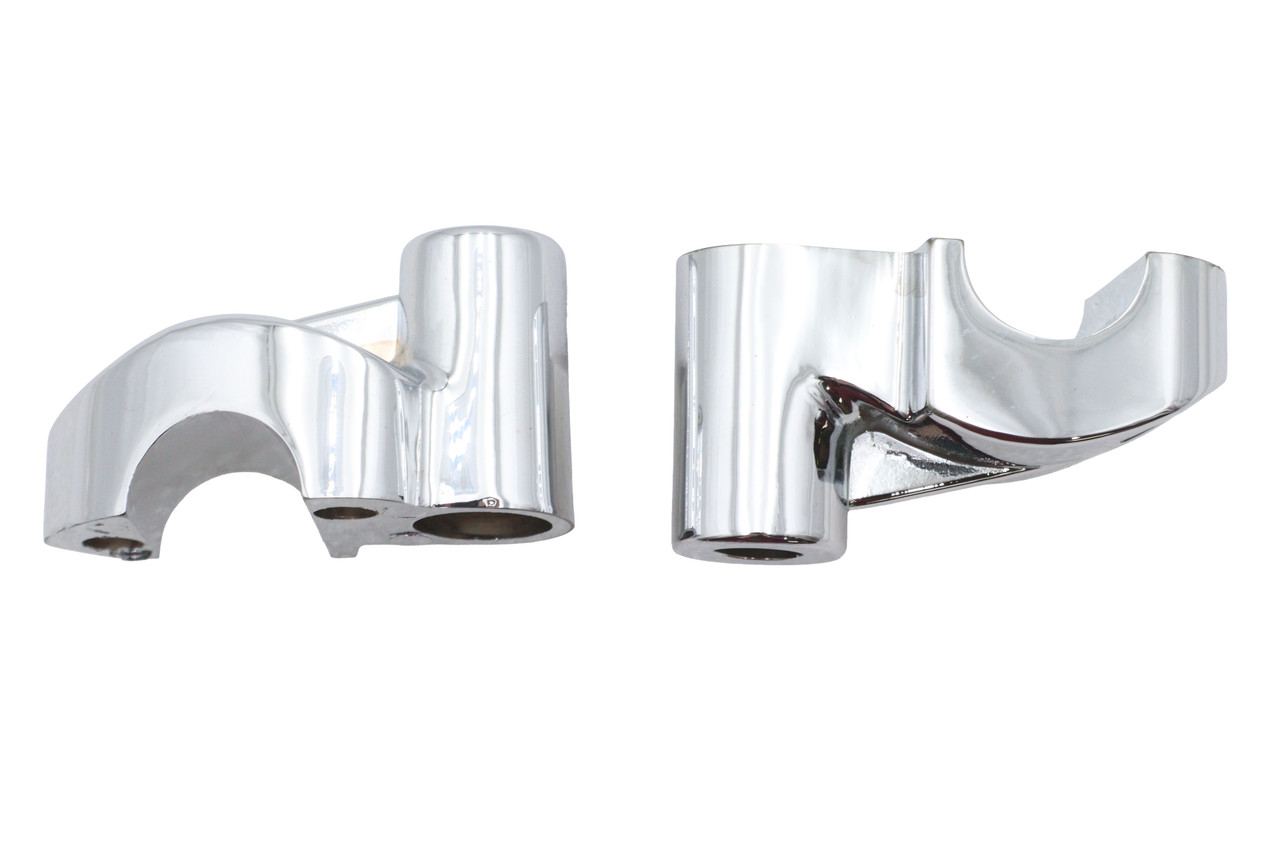 MCM - Offset Riser Stem Set Chrome