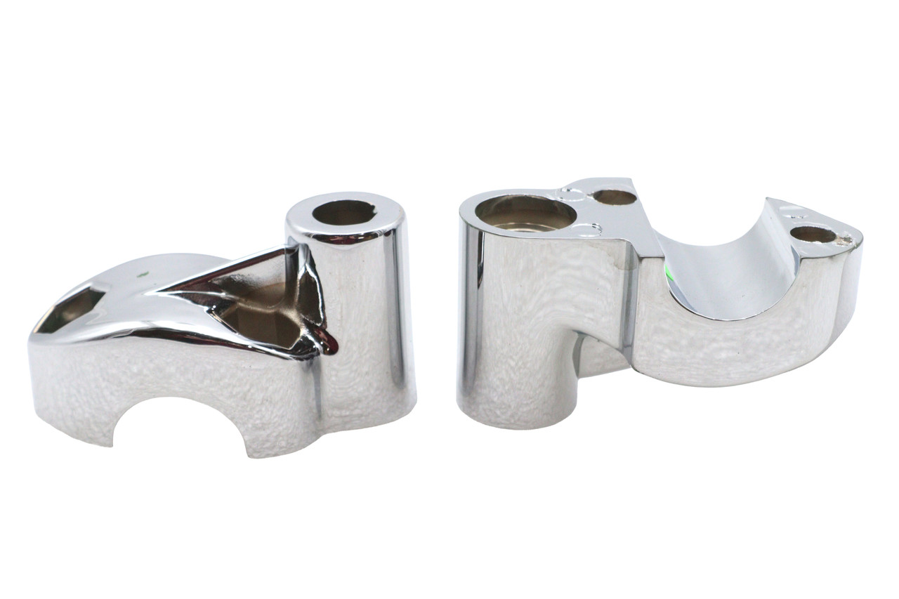 MCM - Offset Riser Stem Set Chrome