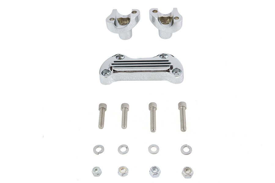 V-Twin - 1-1/8 inch Post Riser Kit Chrome