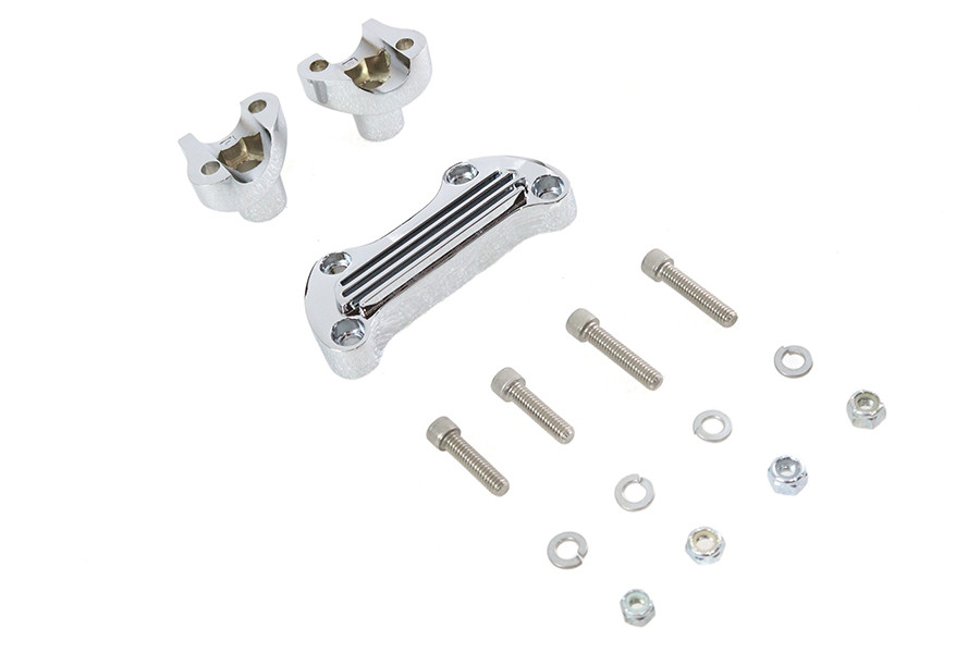 V-Twin - 1-1/8 inch Post Riser Kit Chrome