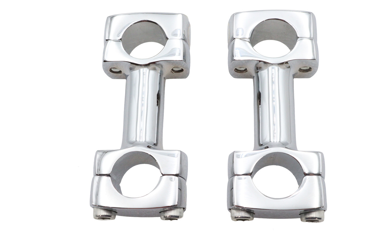 Paughco #356 - 3 inch Dog Bone Riser Set Chrome
