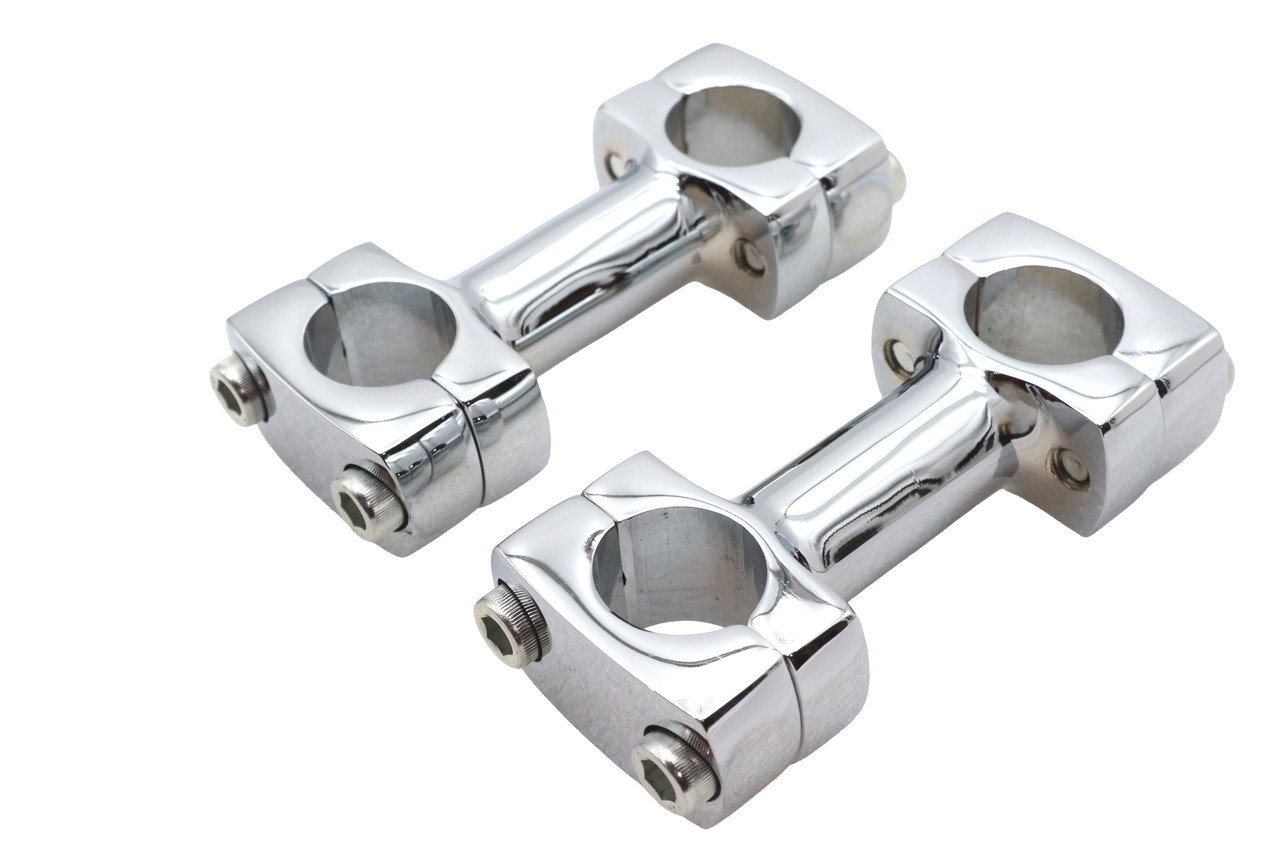 Paughco #356 - 3 inch Dog Bone Riser Set Chrome