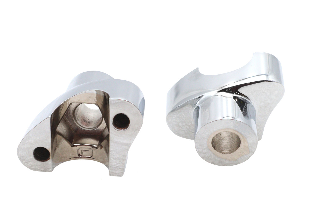 MCM #57-6017B - 1.7 inch Buffalo Riser Set Chrome
