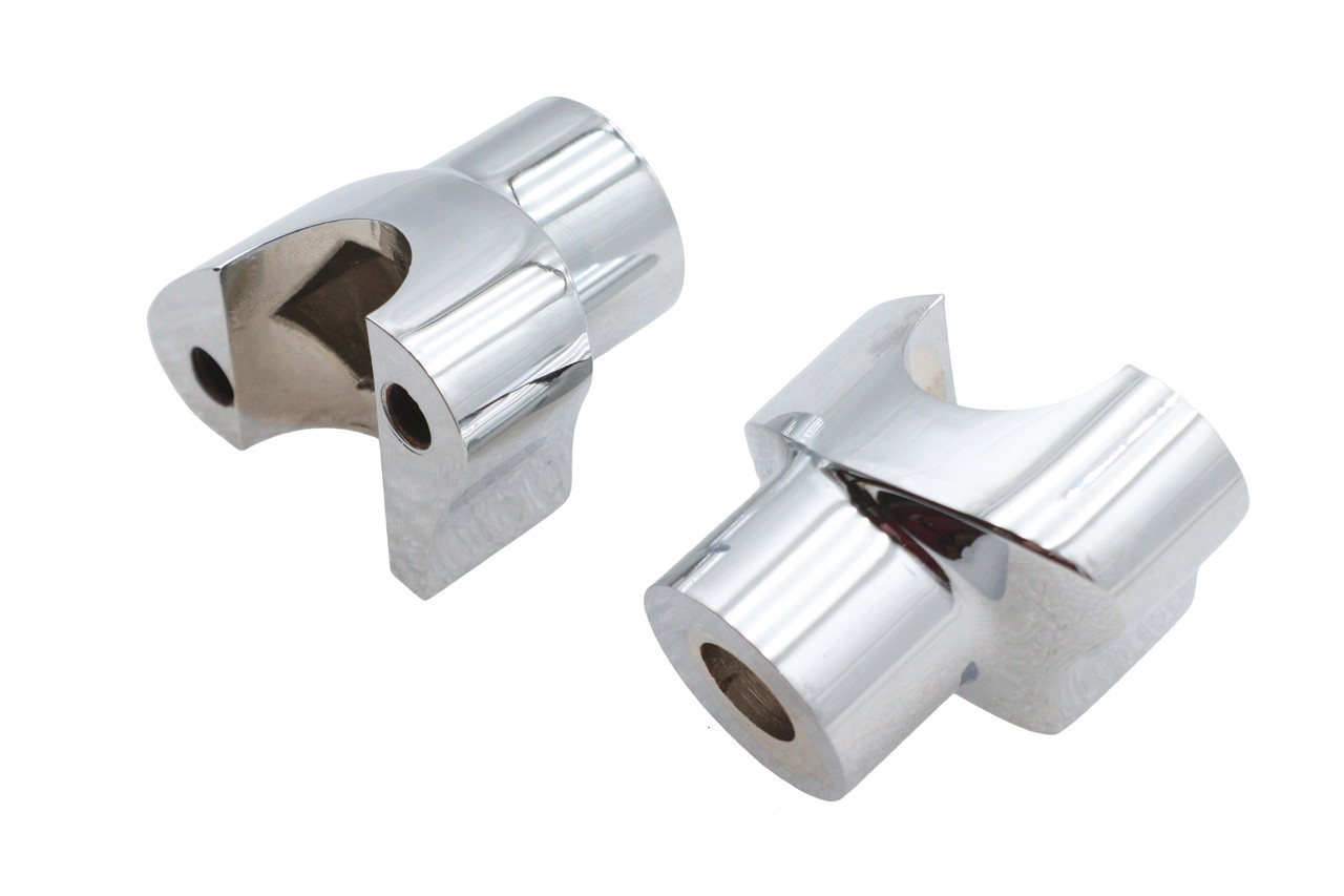 MCM #57-6017B - 1.7 inch Buffalo Riser Set Chrome