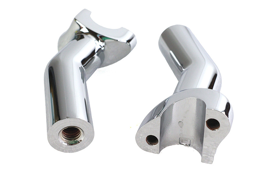 MCM #57-6014B - 1 inch Pullback Riser Set Chrome