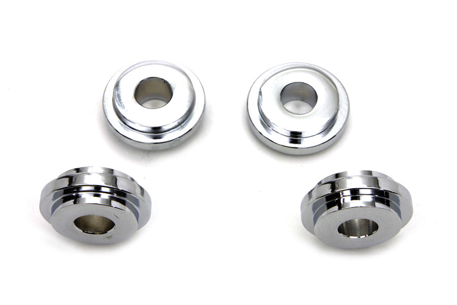 MCM #0403 - Chrome Solid Riser Mount Set