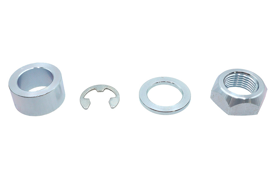 MCM - Rear Axle Spacer Kit Smooth Style Bright Zinc