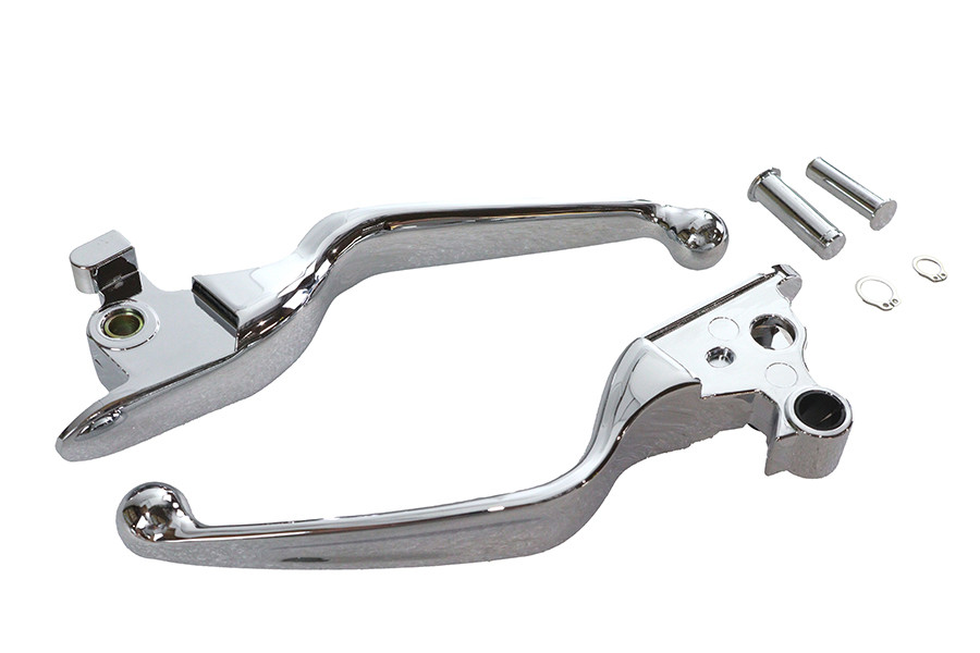 V-Twin #053578 - Hand Lever Set Chrome