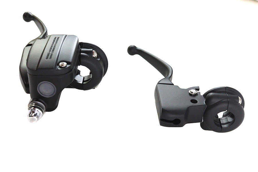 V-Twin #053948 - Clutch Bracket and Master Cylinder Reservoir Kit Black