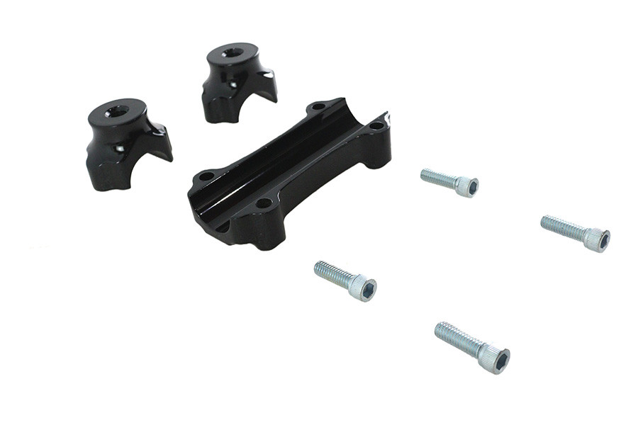 V-Twin #78826B - Fat 1 inch Riser Set Black