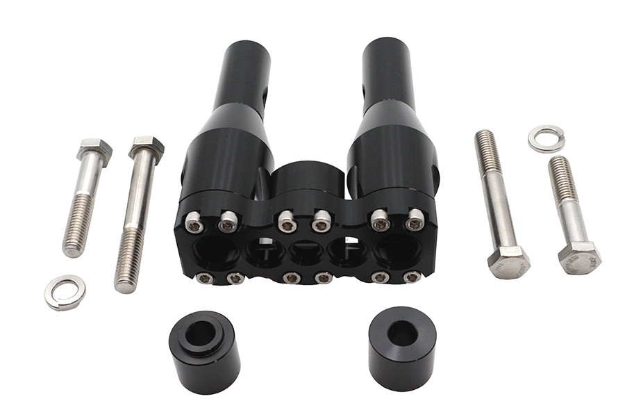Wyatt Gatling #78969B - Wyatt Gatling 6 inch Baron Style Riser Set Black