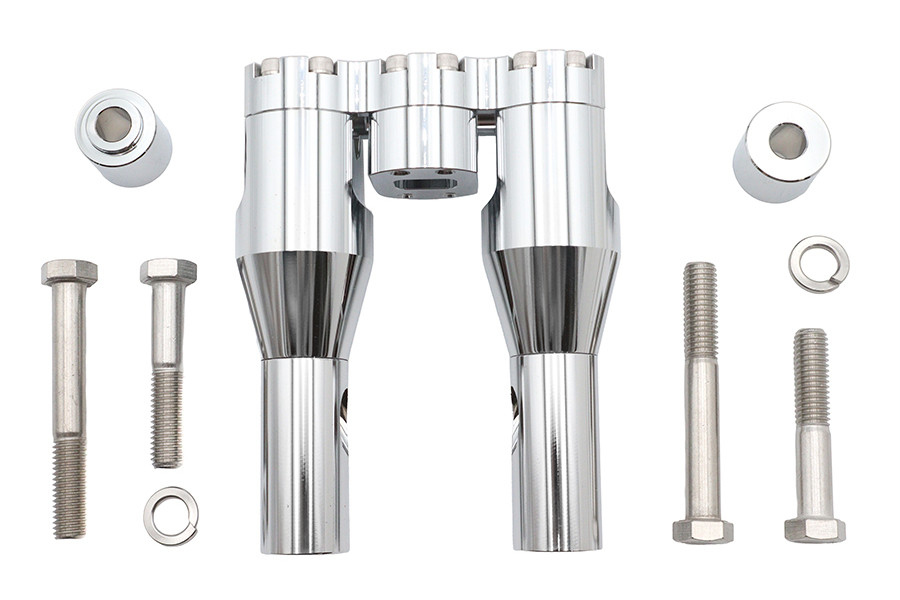 Wyatt Gatling #78969 - Wyatt Gatling 6 inch Baron Style Riser Set Chrome