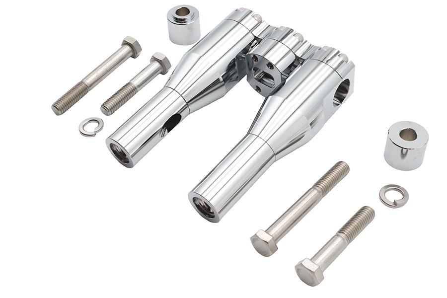 Wyatt Gatling #78969 - Wyatt Gatling 6 inch Baron Style Riser Set Chrome