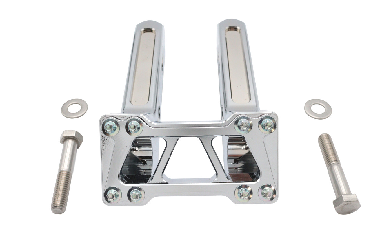 Wyatt Gatling #78968A - Wyatt Gatling 8 inch Pirate Style Riser Set Chrome