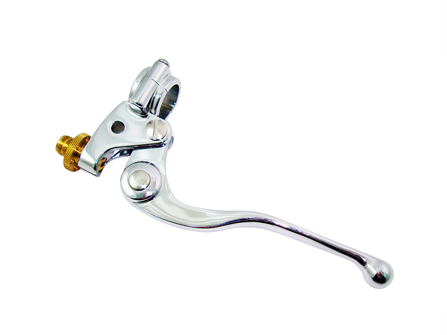 V-Twin #62330L - Vintage Handlebar Clutch Handle Assembly Chrome