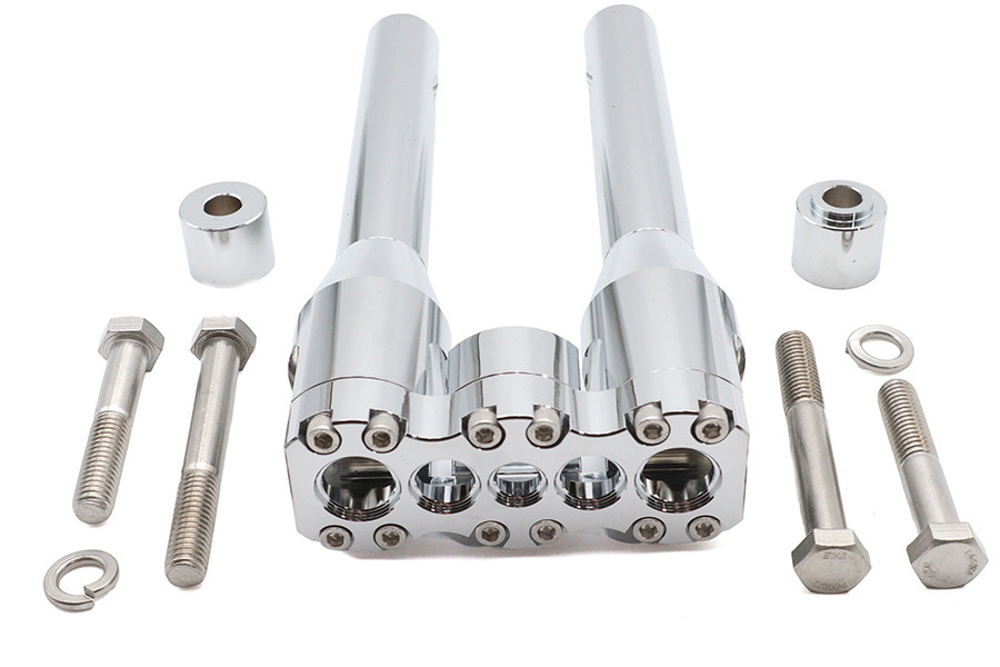 Wyatt Gatling #78969D - Wyatt Gatling 10 inch Baron Style Riser Set Chrome