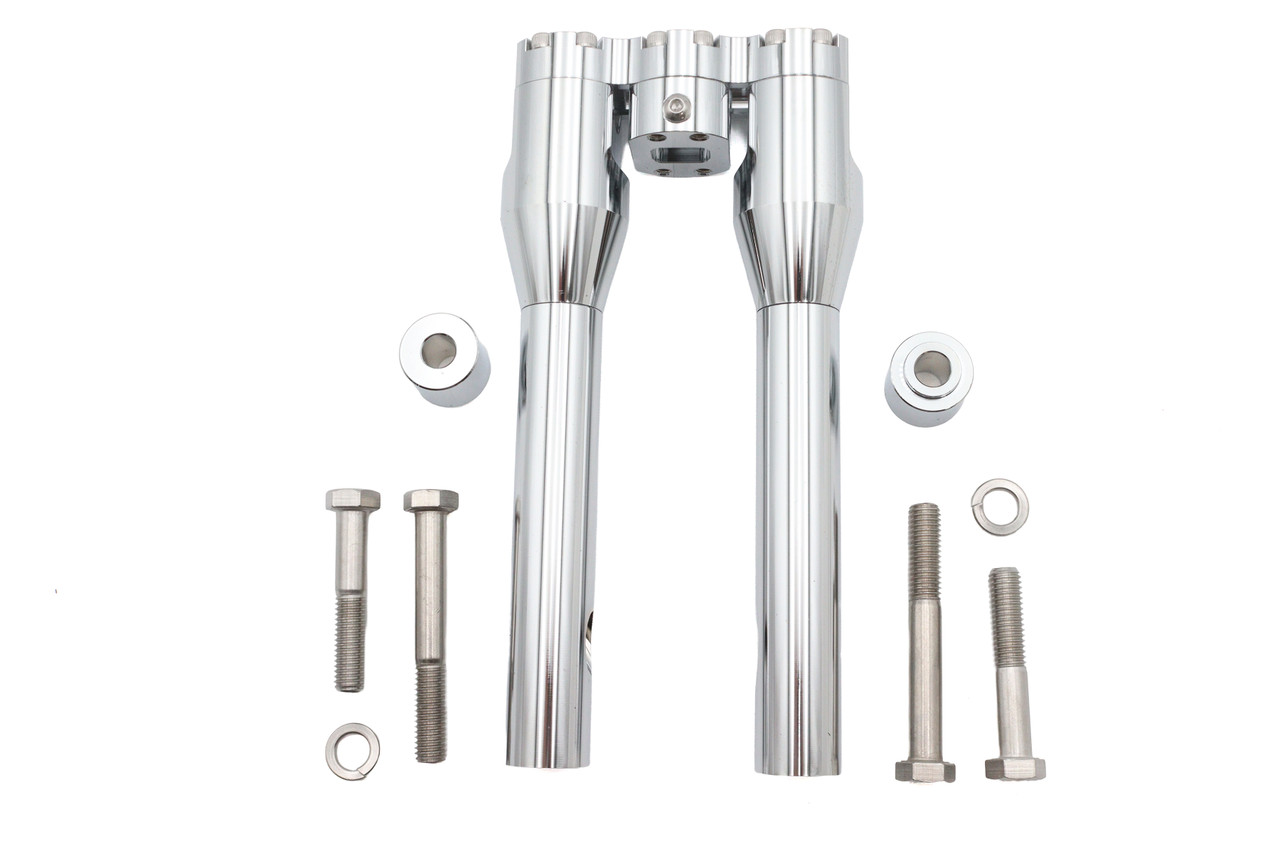 Wyatt Gatling #78969D - Wyatt Gatling 10 inch Baron Style Riser Set Chrome