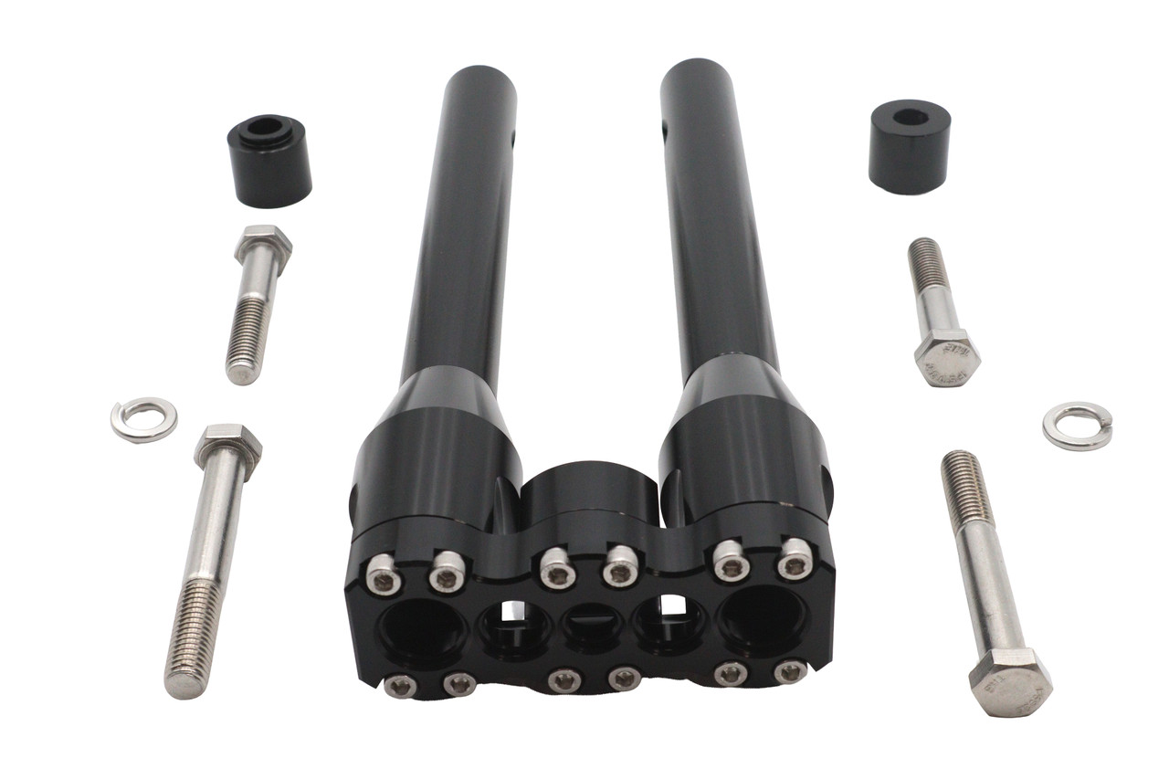 Wyatt Gatling #78969EB - Wyatt Gatling 12 inch Baron Style Riser Set Black