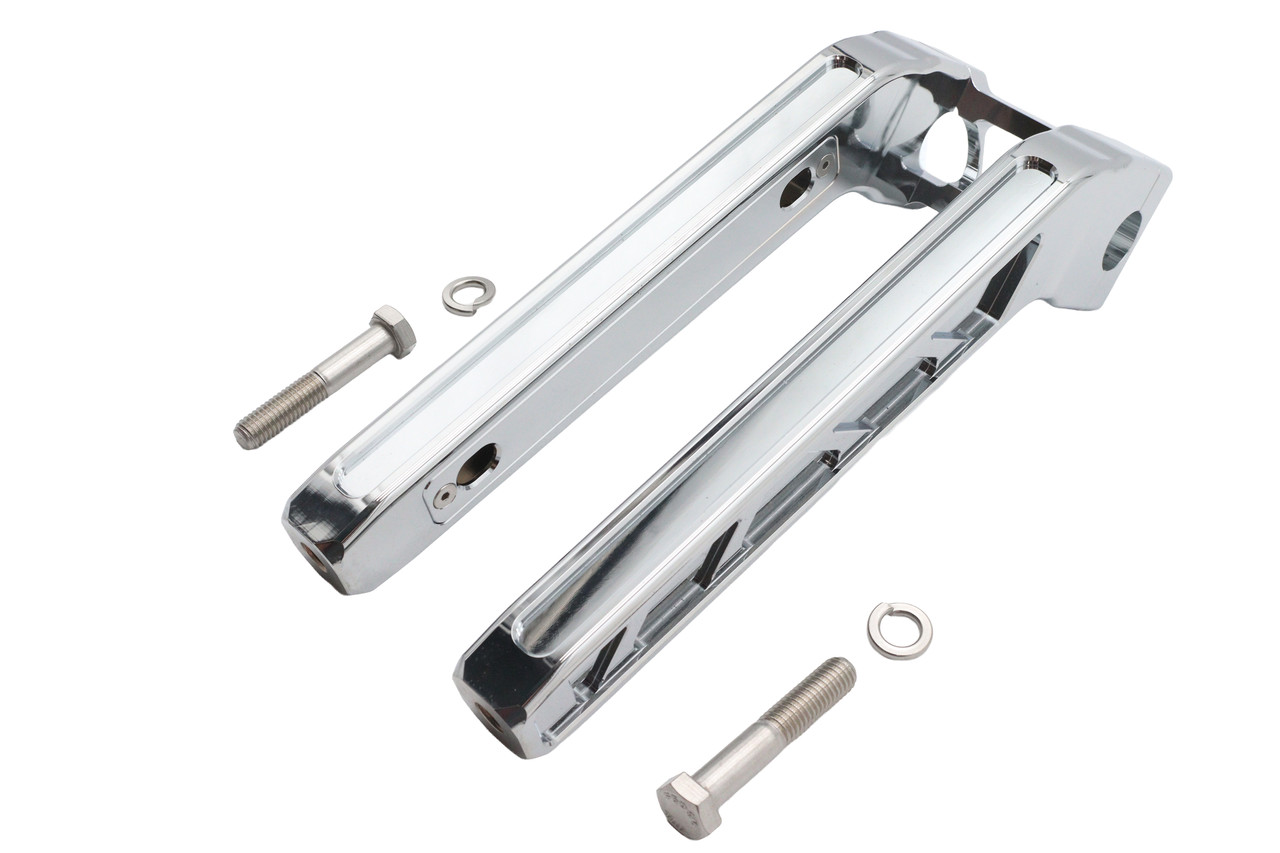 Wyatt Gatling #78968E - Wyatt Gatling 12 inch Pirate Style Riser Set Chrome