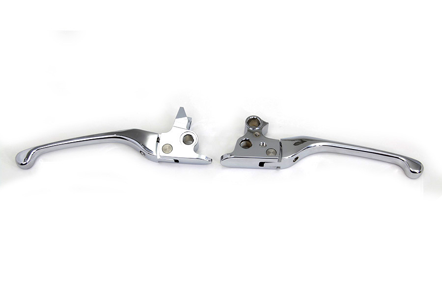 V-Twin #77324 - Chrome Adjustable Hand Lever Set