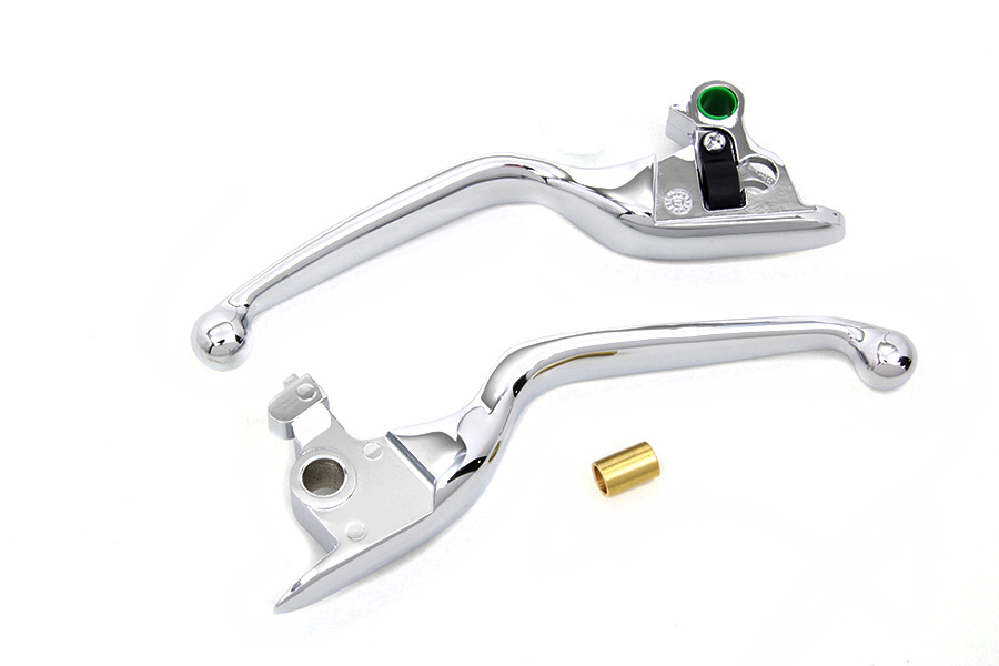 V-Twin #77753 - Handlebar Control Levers Chrome