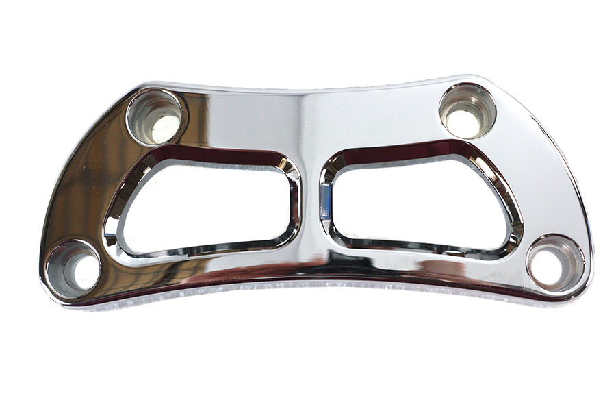 V-Twin #63695 - Cutout Design Riser Top Clamp Chrome
