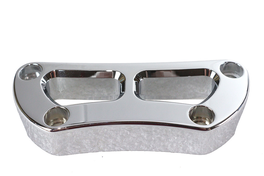 V-Twin #63695 - Cutout Design Riser Top Clamp Chrome