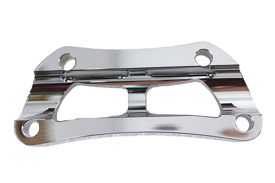 V-Twin #63695 - Cutout Design Riser Top Clamp Chrome