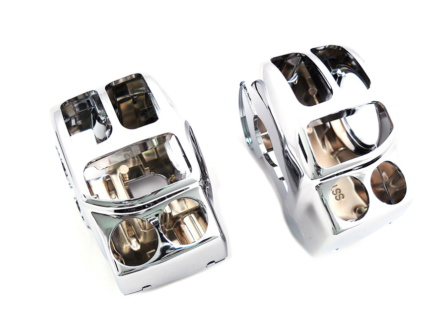 V-Twin #77514 - Chrome Switch Housing Kit