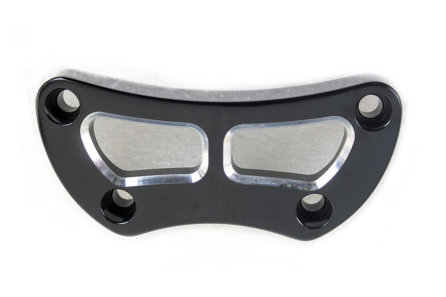 V-Twin #63695B - Cutout Design Riser Top Clamp Black
