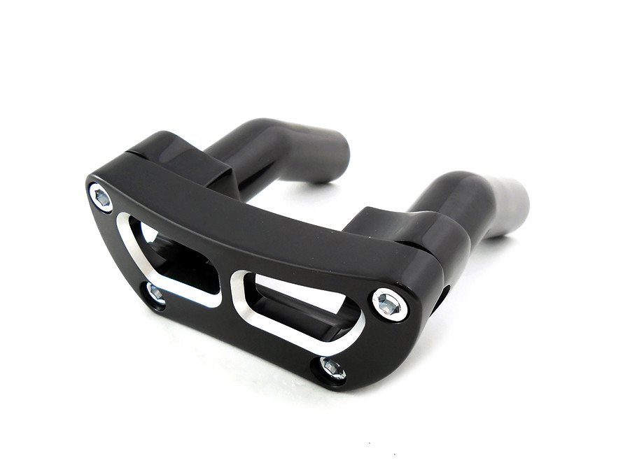 V-Twin #63695B - Cutout Design Riser Top Clamp Black
