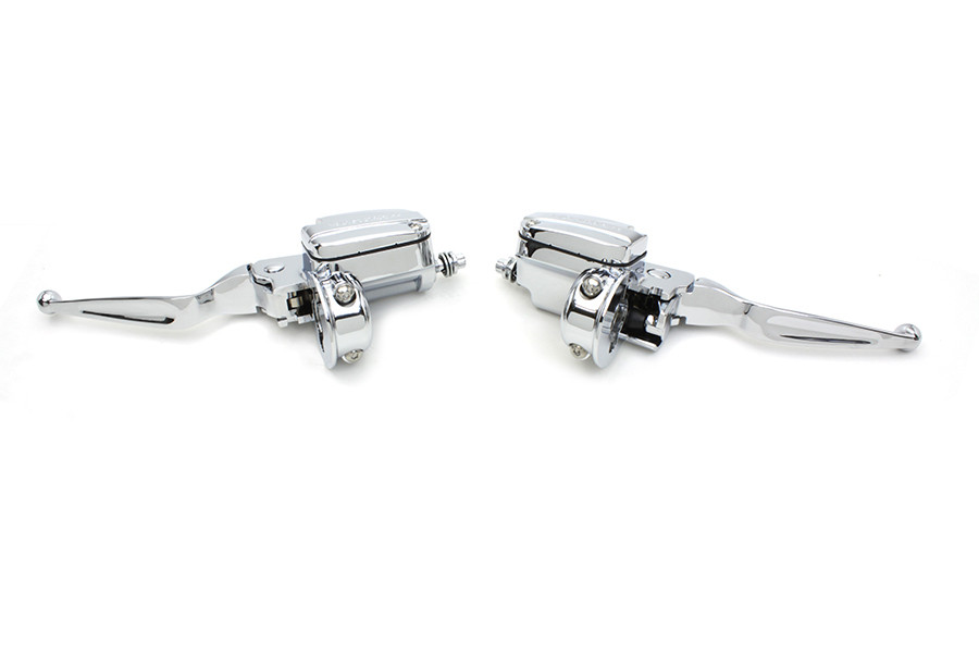 V-Twin #77515 - Handlebar Control Kit Chrome with Hydraulic Clutch