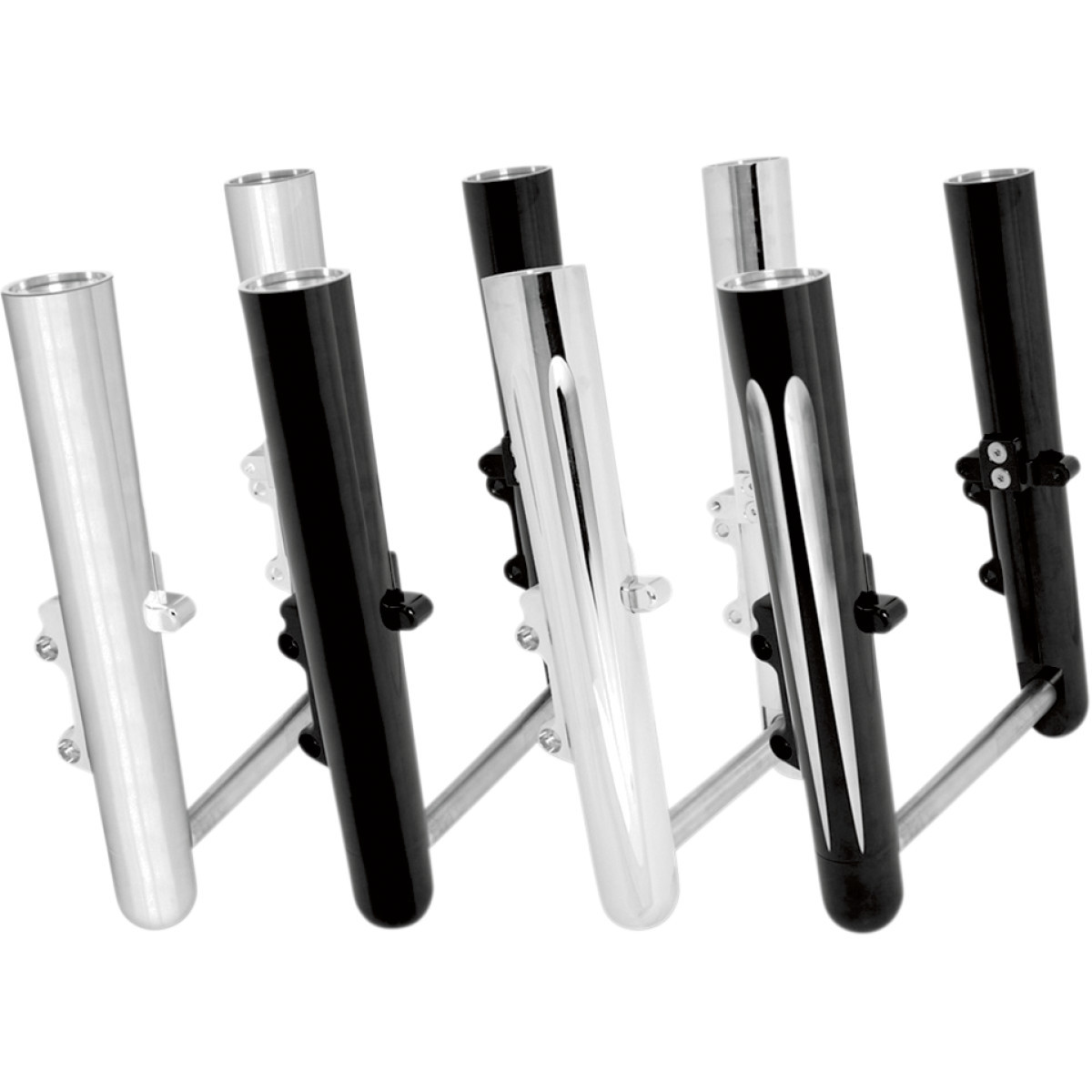 Arlen Ness #06-500 - Fork Legs - Chrome - Smooth - Dual Disc - '08-'13 FLT