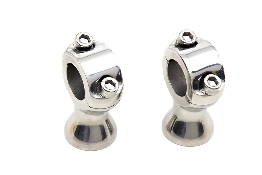 V-Twin - Stainless Steel 1 inch X 1-3/4 inch Riser Set