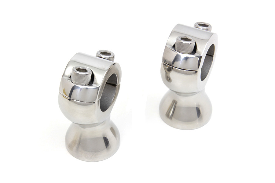 V-Twin - Stainless Steel 1 inch X 1-3/4 inch Riser Set