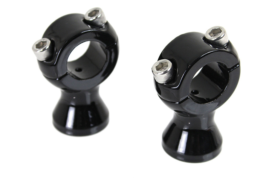 V-Twin - Black 1 inch X 1-3/4 inch Riser Set