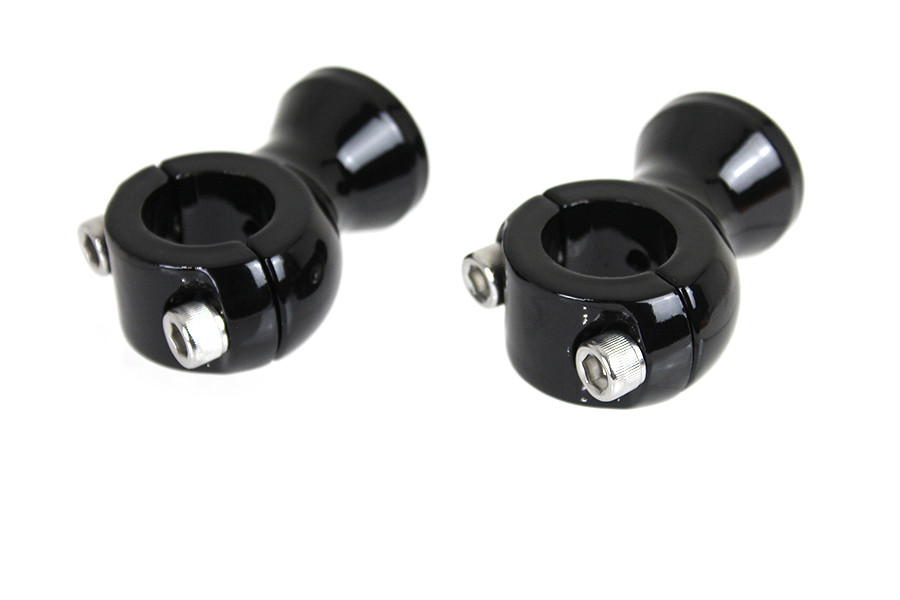 V-Twin - Black 1 inch X 1-3/4 inch Riser Set