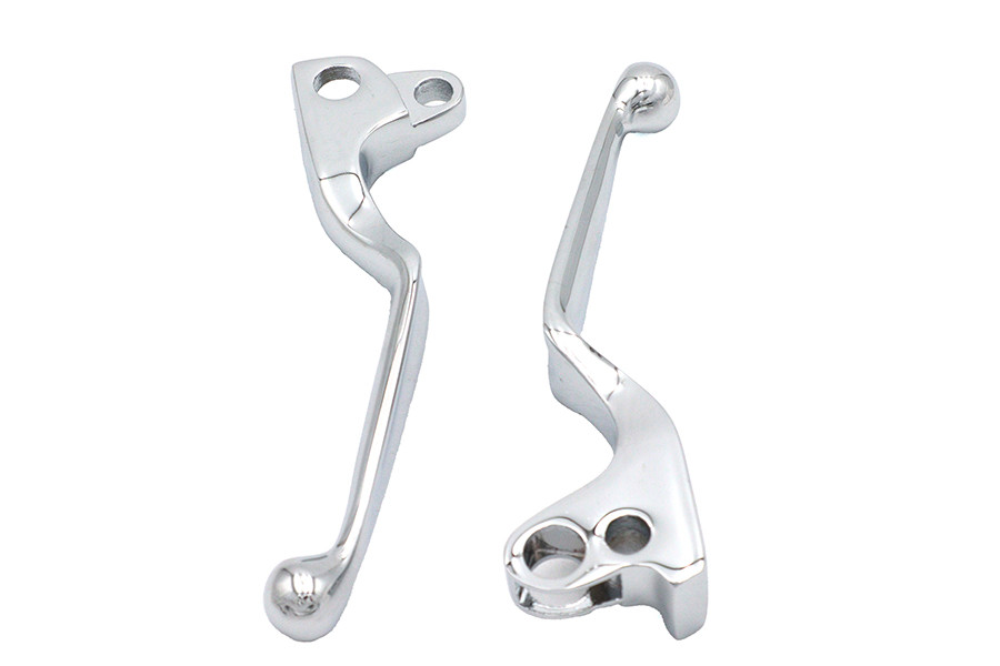 V-Twin #07-0562/3 - Chrome Wide Hand Lever Set